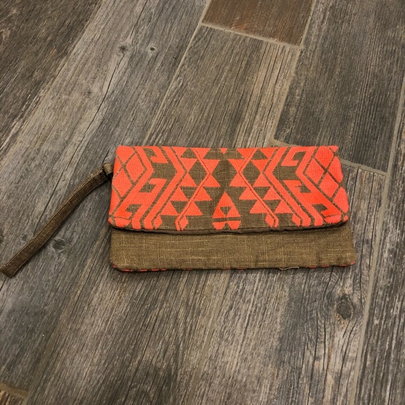 Limited Edition Handbags - ‘Limited Edition’ Pink & Tan Boho Clutch Wristlet